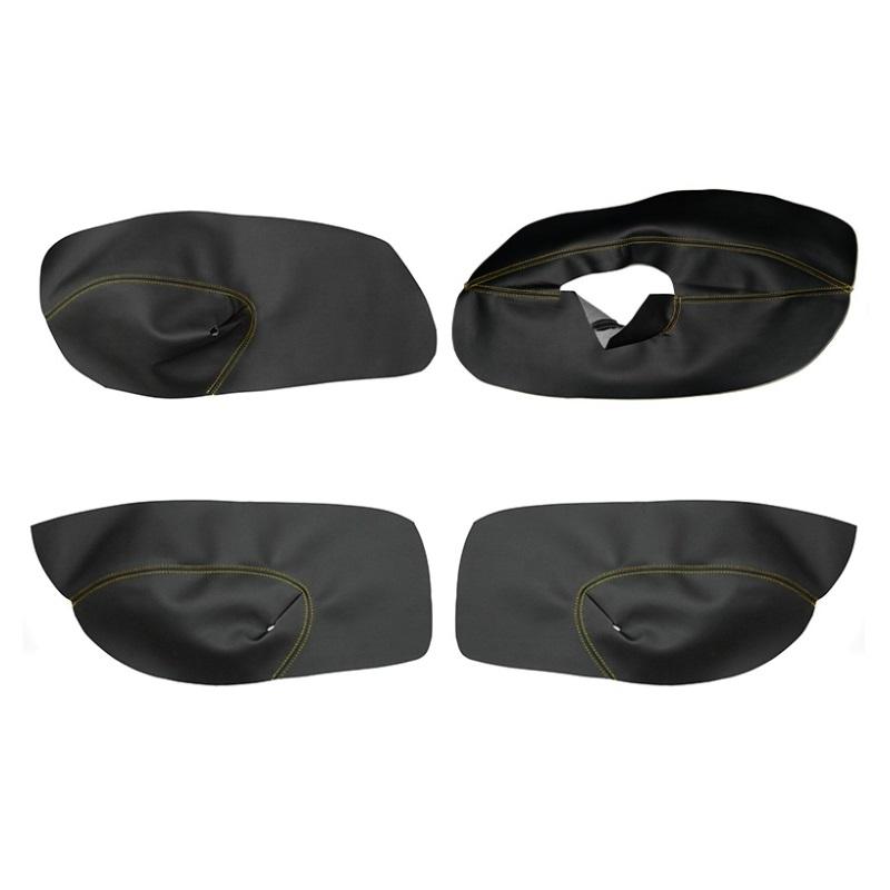 KUN 4 Dører Mykt Skinn Dør Armlene Deksel For VW Golf 4 MK4 Bora Jetta 1999 - 2005 Bildør Armlene Panel Skinn Deksel Trim