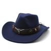 Western Cowboy Hat For Men And Women Made Of Wool Felt With Sun Protection And Breathability