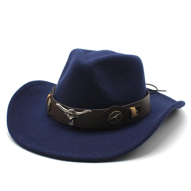 Western Cowboy Hat For Men And Women Made Of Wool Felt With Sun Protection And Breathability