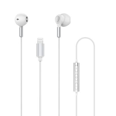 Lightning Wired MFi with Dynamic Remote and Volume White TT-Valley Earphones, Certified, High-Sensitivity Drivers, Mic, Control, Control,