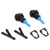 INFINAUTO Windshield Washer Nozzle Front Hose Connector Gasket Fits Jeep #05303834AB For Patriot 2008-2016 Plastic Black Blue