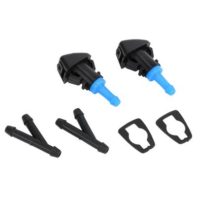 INFINAUTO Windshield Washer Nozzle Front Hose Connector Gasket Fits Jeep #05303834AB For Patriot 2008-2016 Plastic Black Blue
