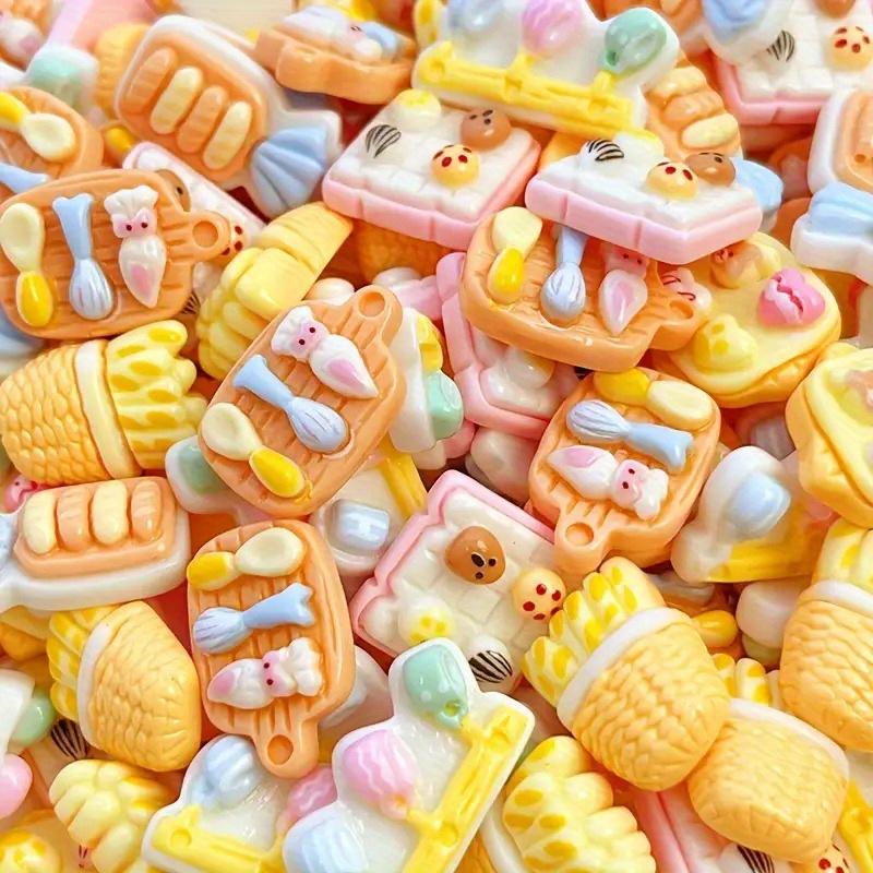 

Набор заколок для волос из смолы на тему еды, легкие, смешанных цветов, подходит для повседневной жизни, вечеринок 10pcs разноцветный