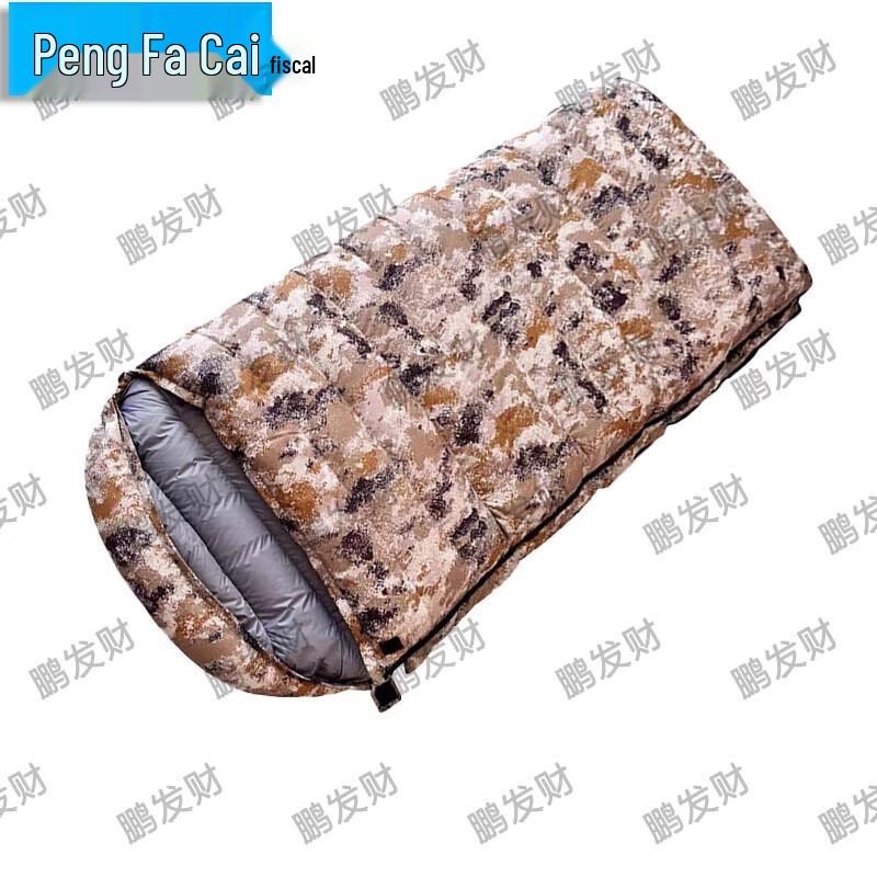 Pengfacai Envelope-Style Down Sleeping Bag for Outdoor Camping