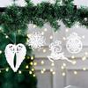 Neue Kunststoff-Weihnachtskristall-Anhänger Funkelnde DIY-Kristall-Hänge-Weihnachtsbaumschmuck Weihnachtsdekorationen