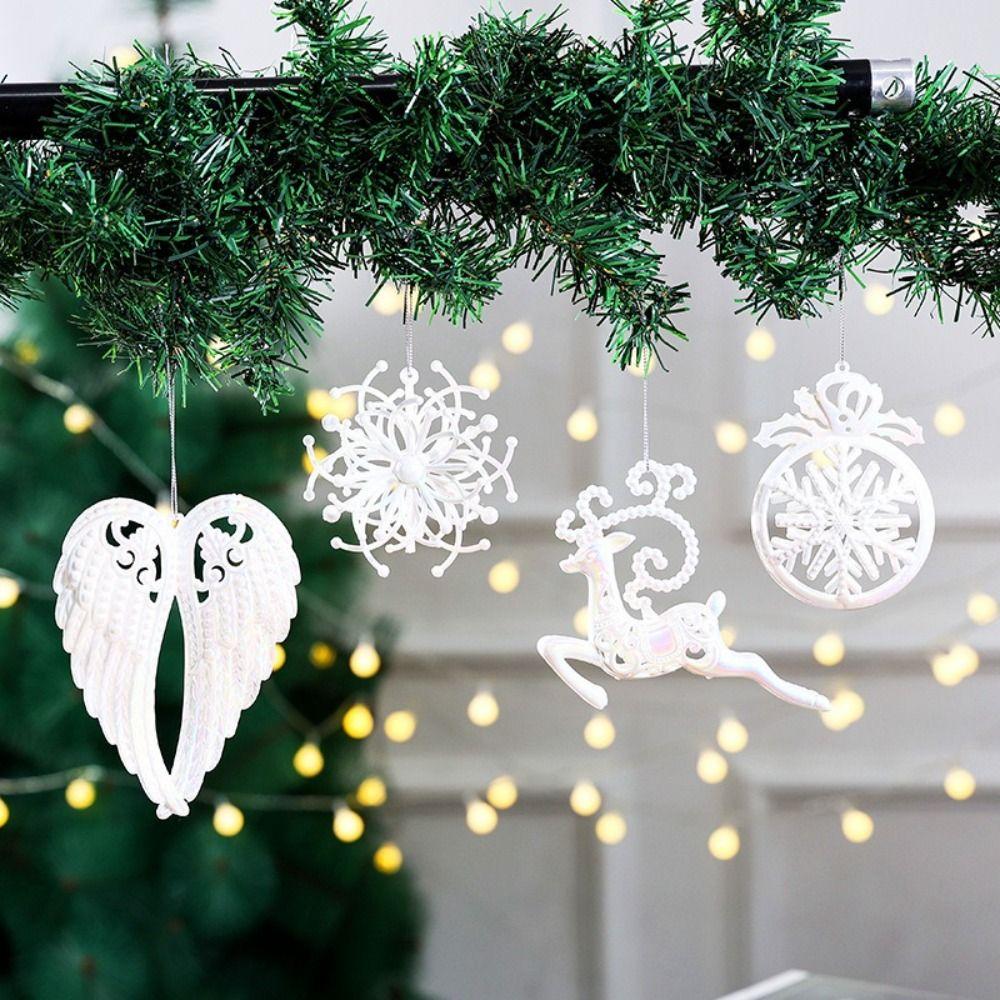 Neue Kunststoff-Weihnachtskristall-Anhänger Funkelnde DIY-Kristall-Hänge-Weihnachtsbaumschmuck Weihnachtsdekorationen