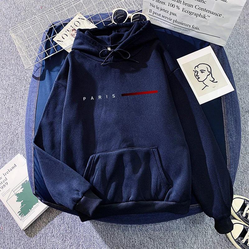 Women's Plus Velvet Autumn/Winter Hoodie - American Lazy Style, Loose Fit, Thick Printed Pullover Jacket