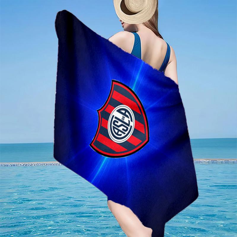 Club Atletico San Lorenzo Microfiber Beach Towel, Lightweight And Quick-Dry, for Summer Travel, Beach Essential, Swimming Pool