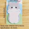 Vibrant Cartoon Animal Sticky Notes Pad - Colorful, Adorable, and Fun Stationery for Students, Teachers, and Office Use - Perfect for Note-Taking, J
