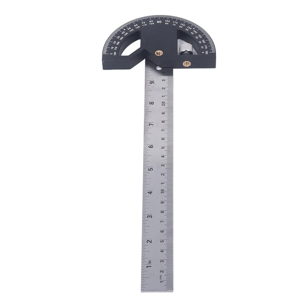 Stainless Steel Angle Protractor 12-Inch Adjustable Protractor Square  Woodworking