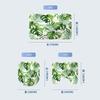 Tropical Palm Leaf Digital Printing Shower Curtain Bathroom Non-Punching Partition Curtain