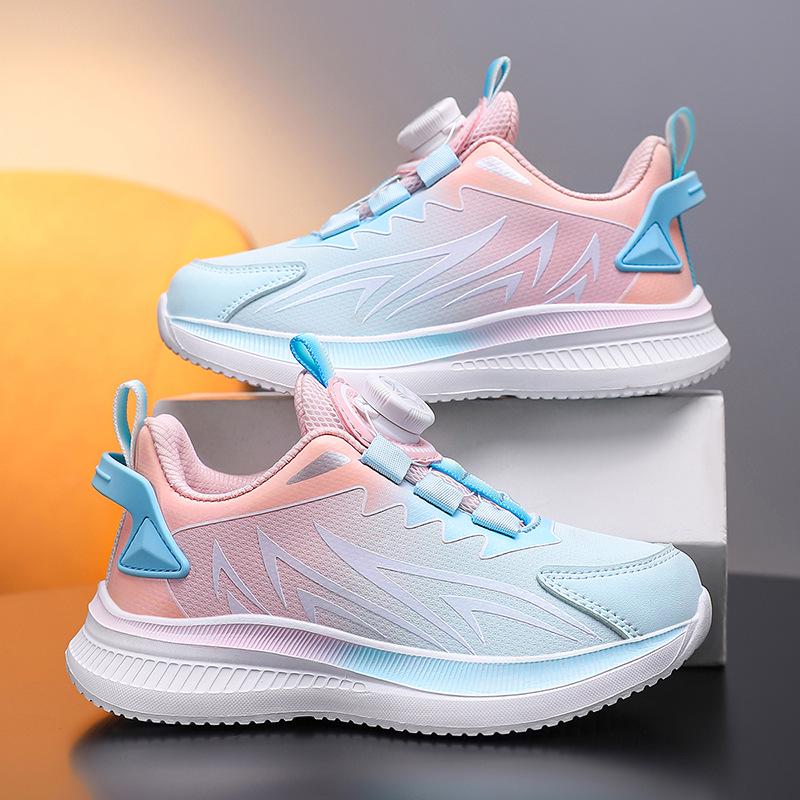Spring & Autumn 2025 Breathable Mesh Children's Sports Shoes - Non-slip, Shock-Absorbing Running Sneakers for Boys & Girls