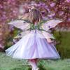 Purple Fairy Wings Adult - Butterfly Wings Forest Elf Wings with Purple Flowers, Leaves, and Vines Photo Shooting Role Playing