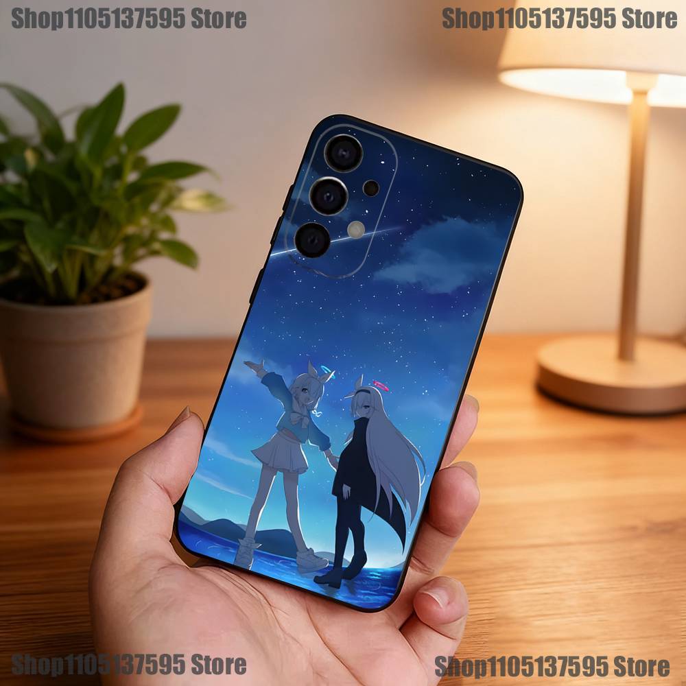 Blue Archive Game Phone Case For Samsung S25,S24,S21,S22,S23,S30,Ultra,S20,Plus,Fe,Lite,5G Black Cover