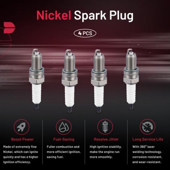 DPR7EA-9 Set Of 4 Iridium Spark Plugs For Kawasaki Vulcan 1500,1500L