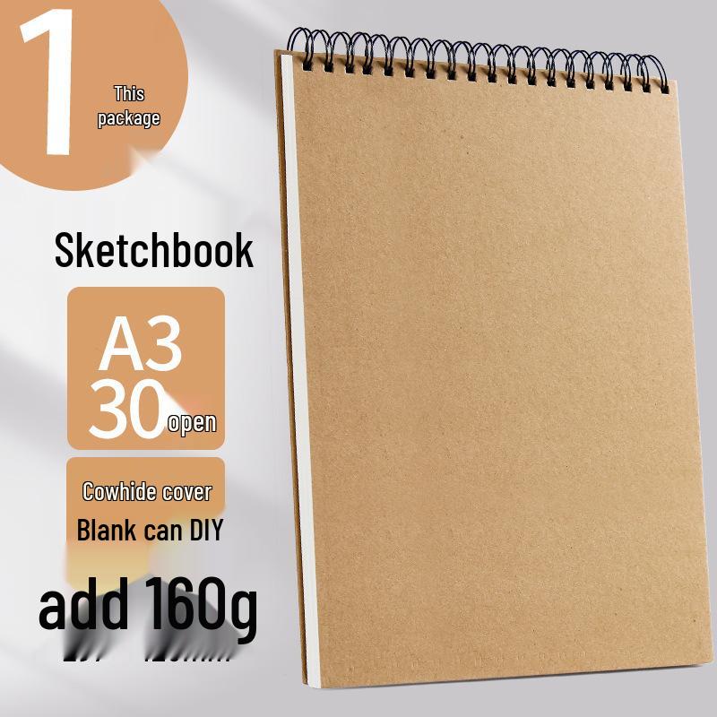 Verdicktes A4 & A3 Spiral-Skizzenbuch für Kunststudenten - 16K, 32K, 8K Markerpapier