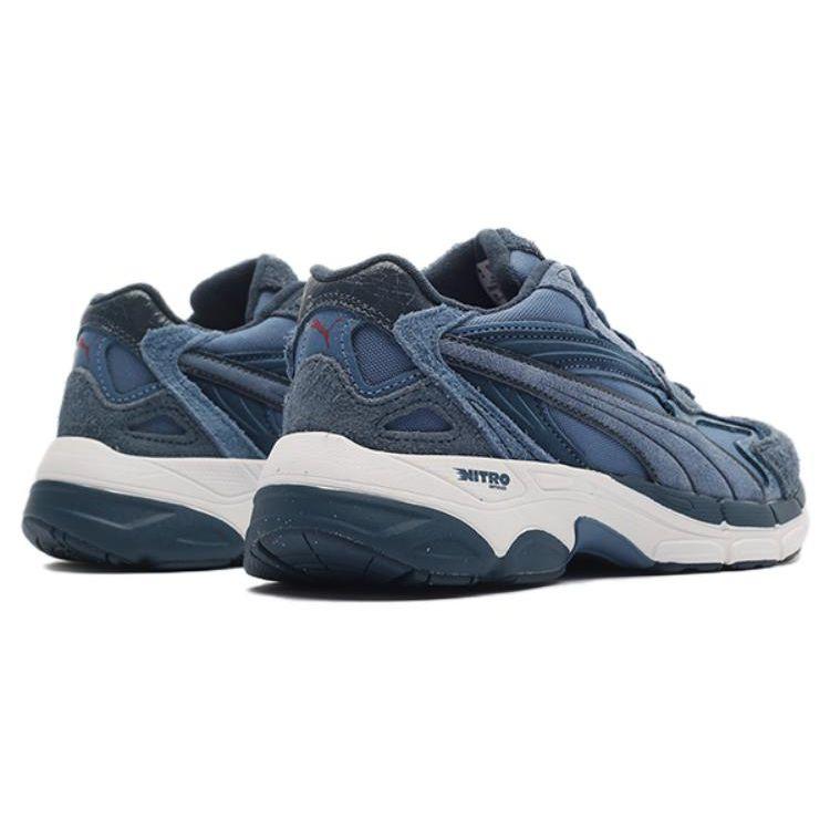 Puma Teveris Nitro Worn Out Simple Versatile Fabric Mesh Shock Absorption Durable Low Top Casual Running Shoes Men sneaker Blue 390033-02