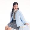 DEESHA Girls' Plaid Splicing Padded Jacket