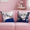 popular anime Blue Lock Cushion Cover Soft & Easy-Wash Pillow Case – Versatile for Couch, Bed, Travel and Office