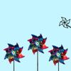 Plastic Windmill Easy Installation Garden Pinwheels Kids Toys Wind Spinner  Home