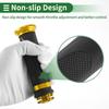 Motoforti Universal Motorcycle Hand Grips Cover Rubber Aluminum Alloy Handlebar Cover for Motorcycle Scooter 1 Pair