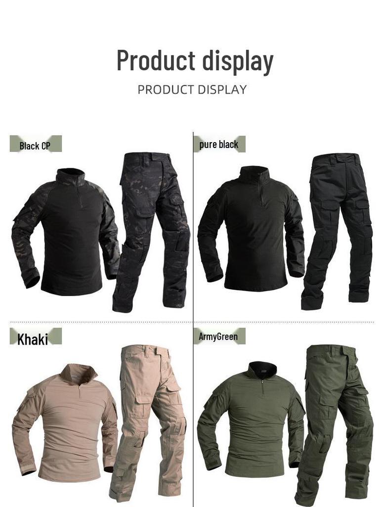 Traje de Entrenamiento Táctico Camuflaje Patrón Pitón - Corte Slim, Uniforme de Exterior Resistente al Desgaste