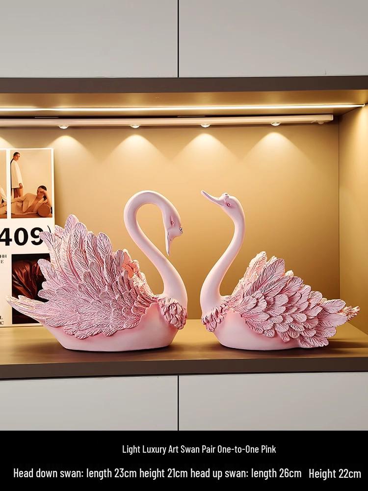 Swan Wine Rack Ornament - Elegant Display for Living Room or Dining Cabinet