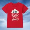 God Is Faithful To His Promise Letter Printed Men's Women's T-Shirts Casual Cotton Tops Fashion Clothing Crew Neck Short Sleeve