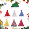 Comfortable Holiday Hat Sequined Santa for Hat Festive Christmas Adults Sparkling Party Adult Costume with Pompom New Year Celebrations Shiny