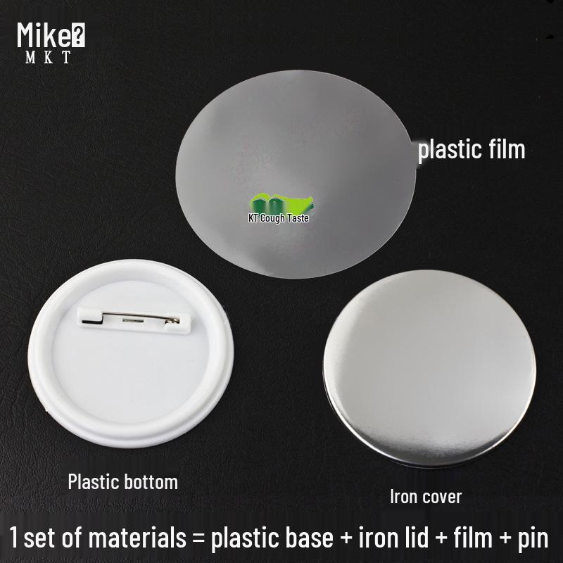 Tinplate Badge Button Material - Name Tag Making Blank Consumables with Spring Pin