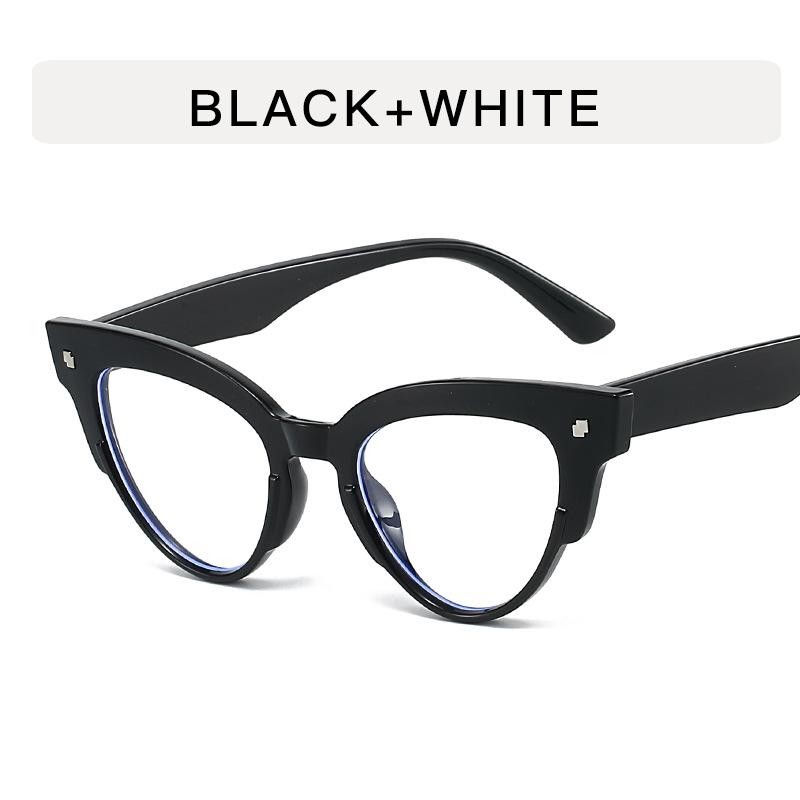 Cat Eye Shape Sunglasses Women Rivets Decoration UV Protection Men Sunglass Fishing Mountaineering Women's Sunglasses