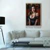 Modern Black Lace Wall Art Metal Painting Home Office Decor