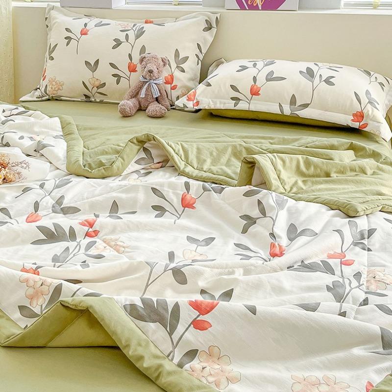 Sen Breathing Series Cotton and Linen Double Layer Summer Breathable Cool Combination Mother and Child Quilt