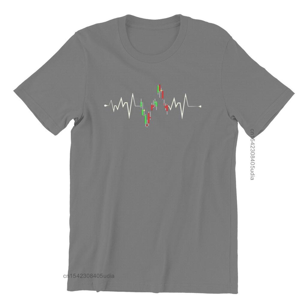 Stock Ekg Investor Trader Heartbeat Stock Market Unisex Jersey T-Shirt Printing Rife Mens Top T-Shirts Custom