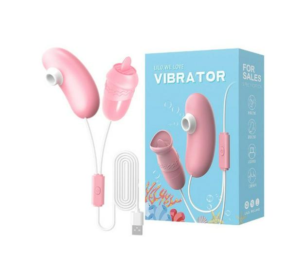 Lai Le Pink Lady Eros Tongue Licking Vibrator Egg Massager for Women
