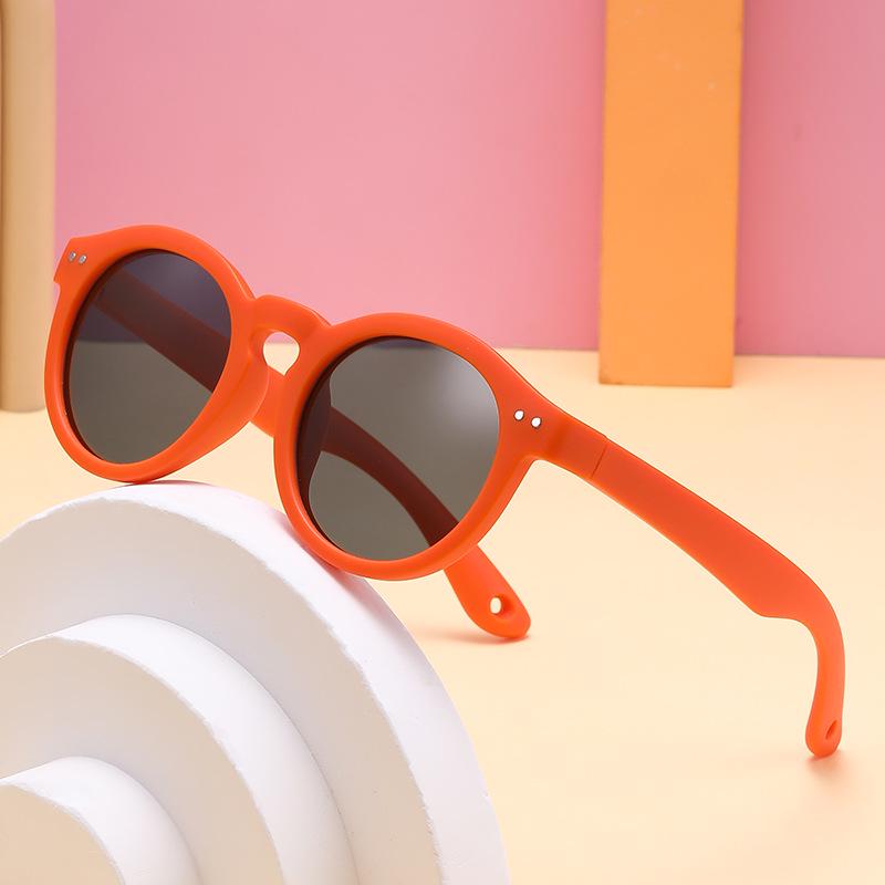 Trendy Kids' Polarized Sunglasses: Soft Silicone, Sun Protection, Stylish Outdoor Eyewear