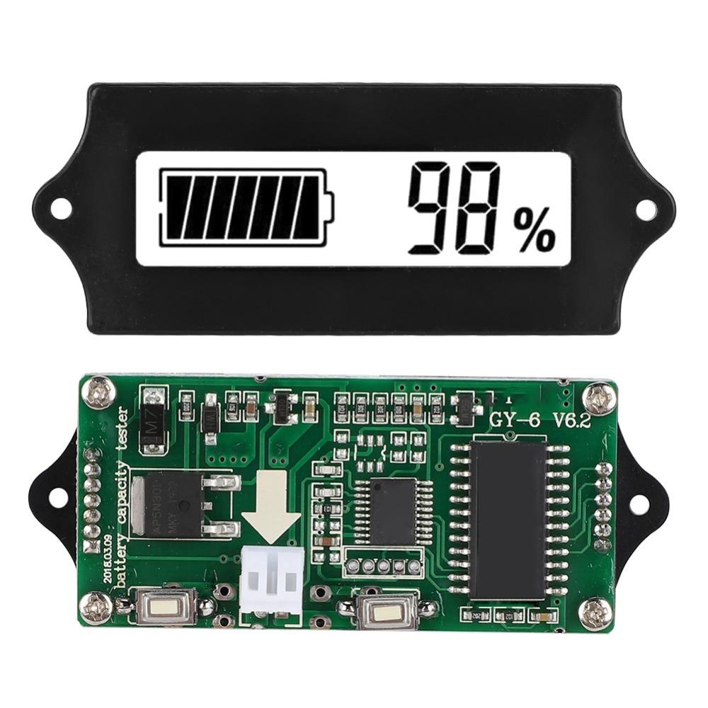 with Light Alarm Voltage Meter Voltmeter 12-84V Voltage Tester Battery Power Monitoring