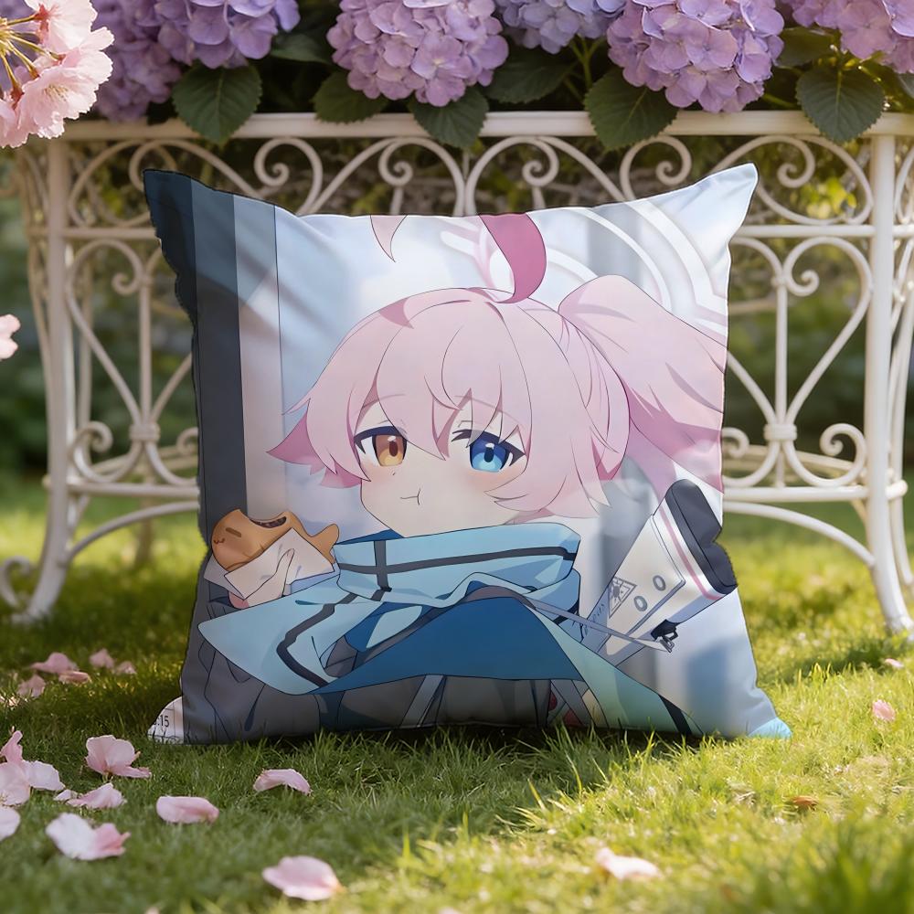 Cute Anime T-Takanashi Hoshino Cushion Cover Home & Car Dual-Scene Pillow Cover: Reversible for Premium Comfort