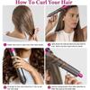 1 Pair 20mm Long Hair Curling Barrels for Dyson Airwrap Styler, with 2 Adapter Rings, Compatible with Dyson