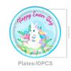Easter Bunny Themed Disposable Party Set: Plates, Cups, Napkins, Tablecloth