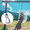 Heavy Duty Nylon Sling with Metal Hook - Wear-resistant - Suitable for Outdoor Hammocks, Tree Swings, and Patio Chairs