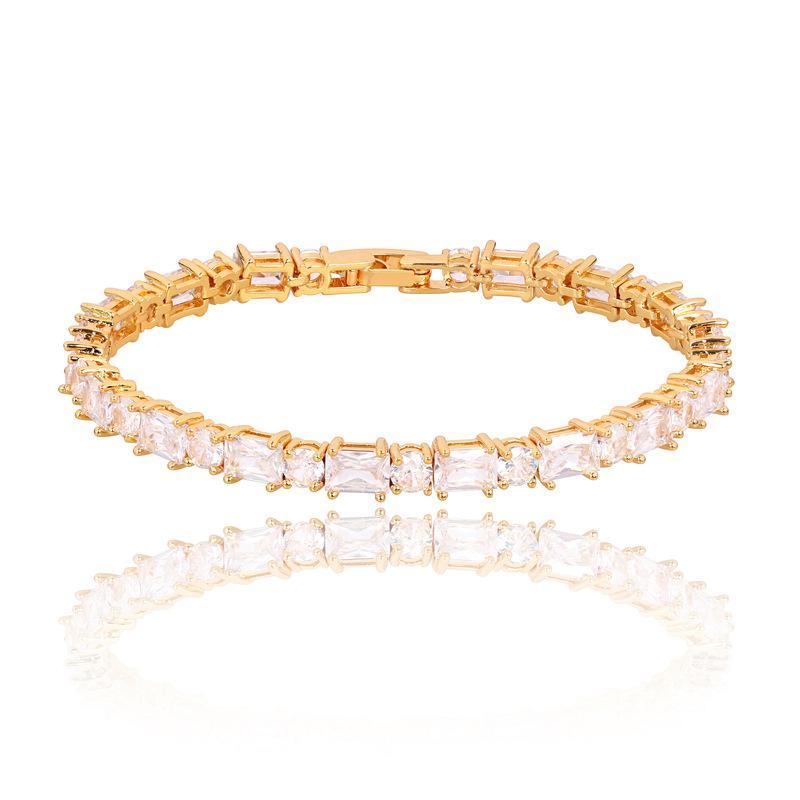 

2026 European and American New Simple Zircon French Bracelet Fashion Trend Accessories Women s Creative Bracelet 18cm
