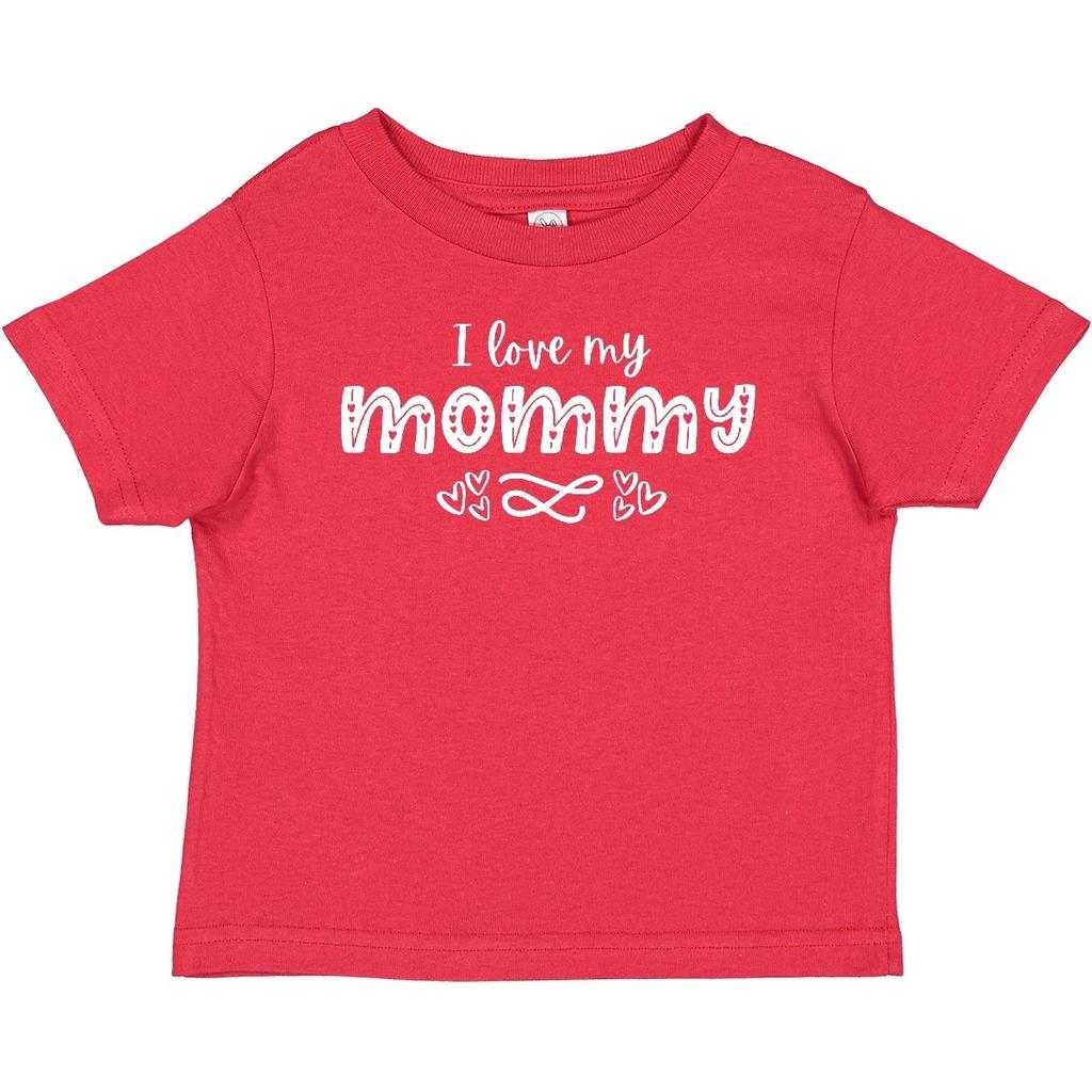 Inktastic I Love My Mommy With Hearts Baby T-Shirt Mothers Day Mom Mother Niece