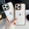 Desert Titanium Gold metal camera frame phone case for iPhone 16 15 14 13 12 11 Pro Max Plus metal button shockproof hard cover
