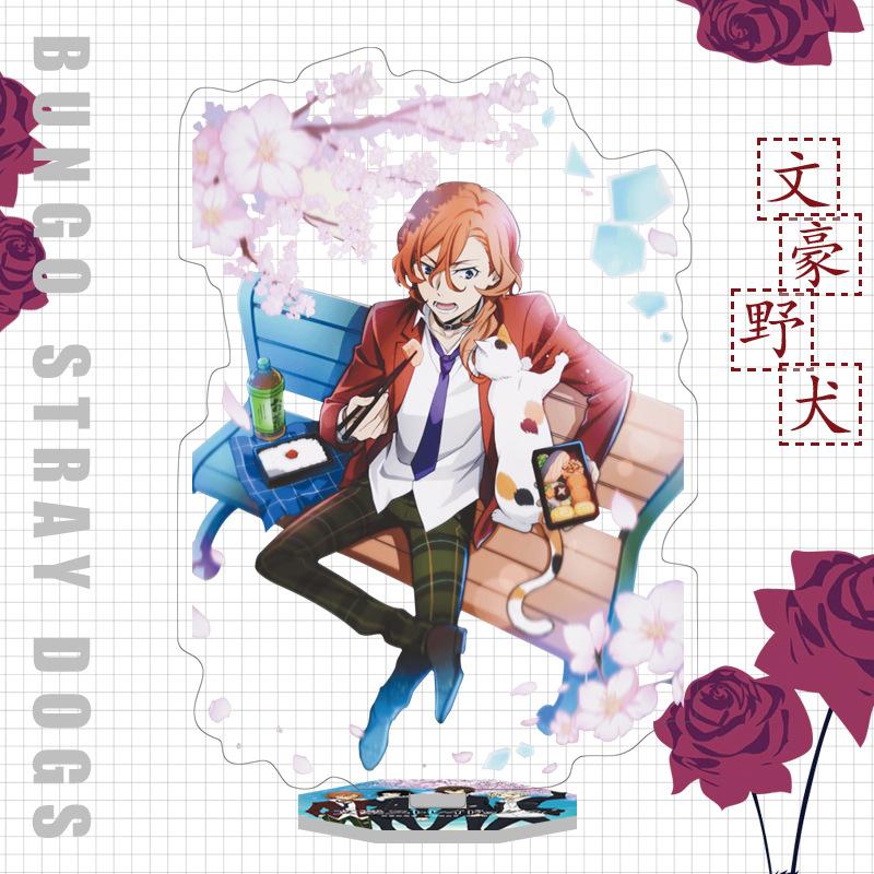 Japan Bungo Stray Dogs Anime Figur Acryl Stand Modell Spielzeug Dazai Osamu Nakahara Chuuya Ryunosuke Akutagawa Schreibtisch Dekor