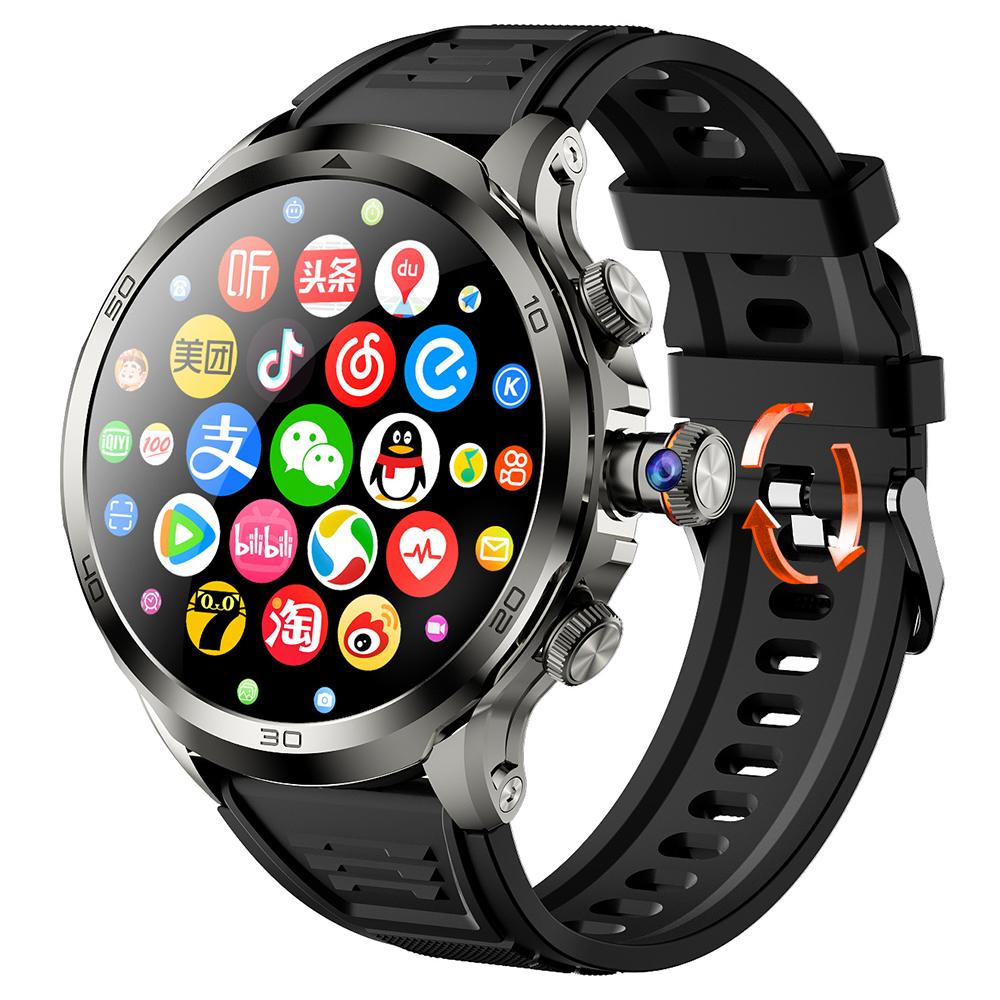 

Смарт-часы H19 3+32G с 1,75-дюймовым AMOLED-экраном, выдвижной камерой, SIM-картой 4G, Android 8.1 Black