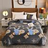 White Floral Throw Blanket Luxury Warm Fuzzy Soft Cozy Flannel Blanket for Home Sofa Couch Chair Decorative Bedroom Bed Blankets