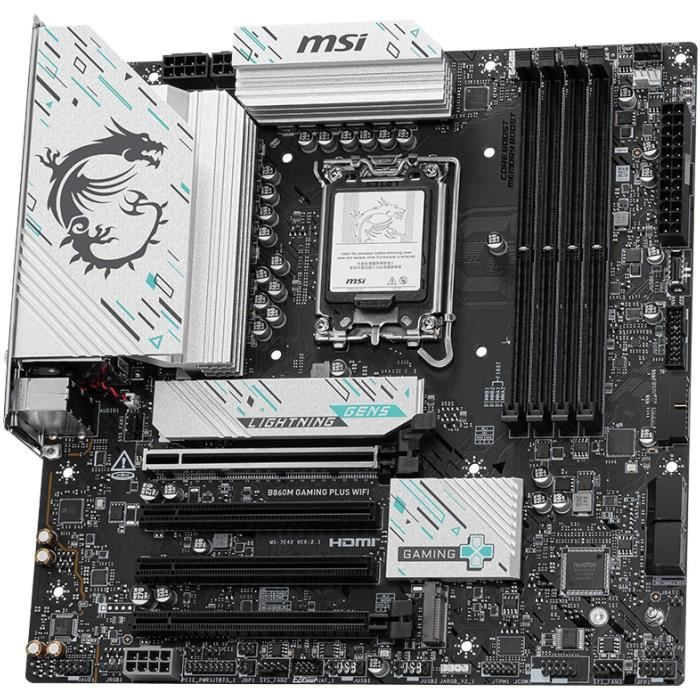 Carte mère - MSI - B860M GAMING PLUS WIFI l B860 LGA 1851 (Socket V1) micro ATX