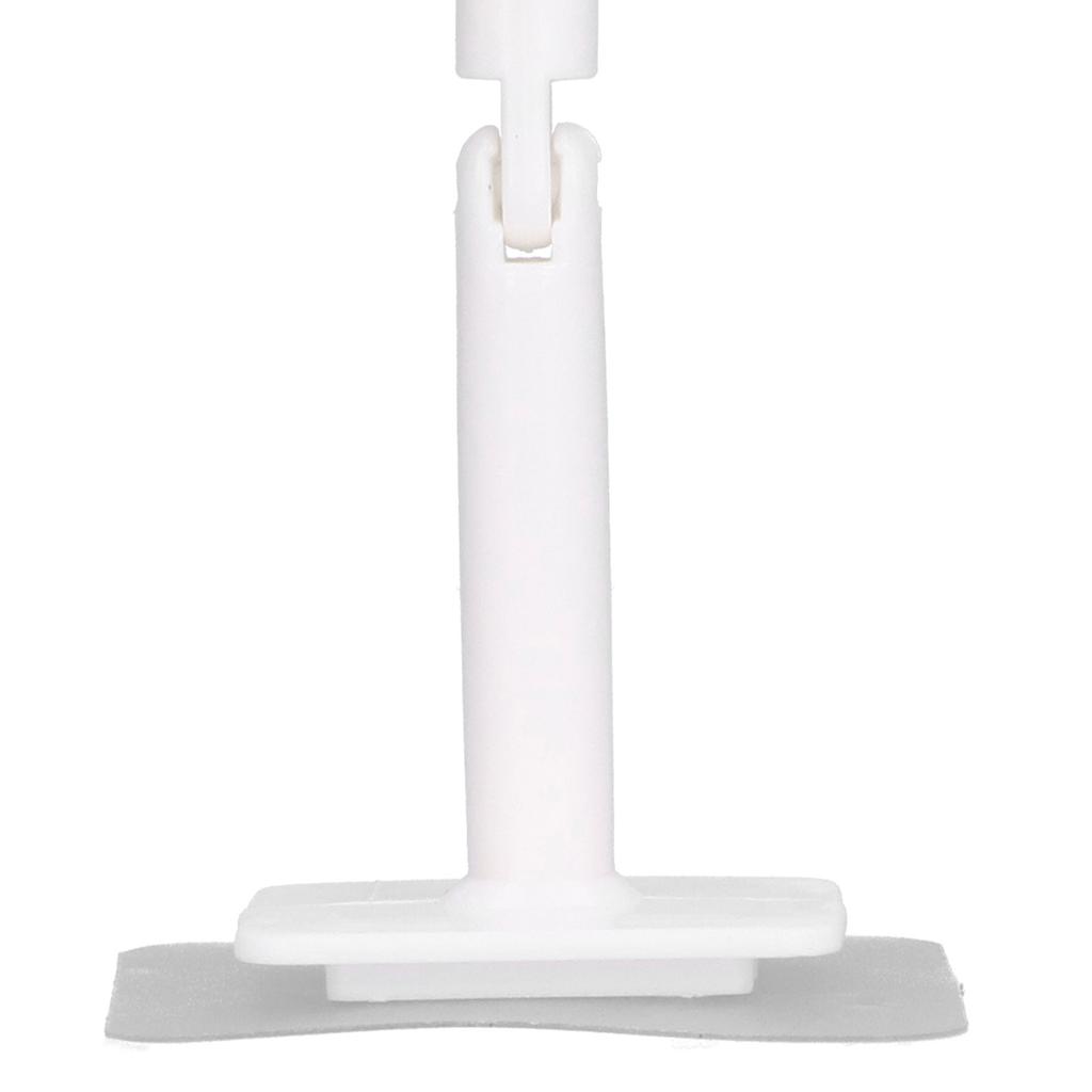 No Punch Unique Shape Hook Rotatable Storage Holder Wall Hanger for Home Bathroom(White )