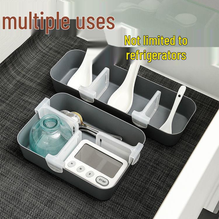 Adjustable Refrigerator Divider Clips - Door Organizer & Small Buckles for Universal Drawer Storage